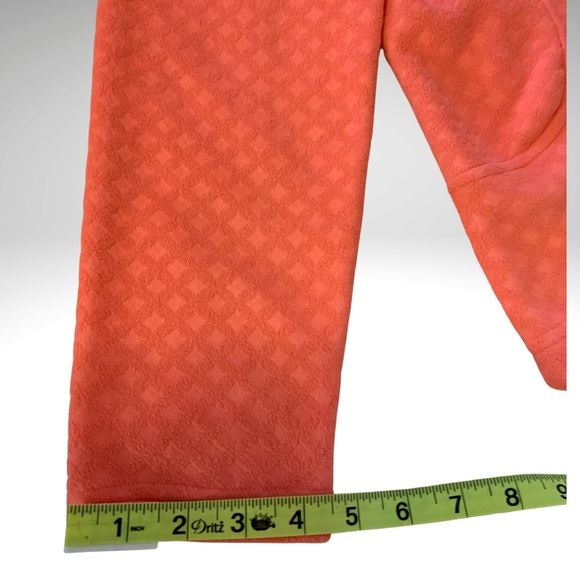 Lands End Orange Long Sleeve Zip Neck Fleece - Picture 11 of 14